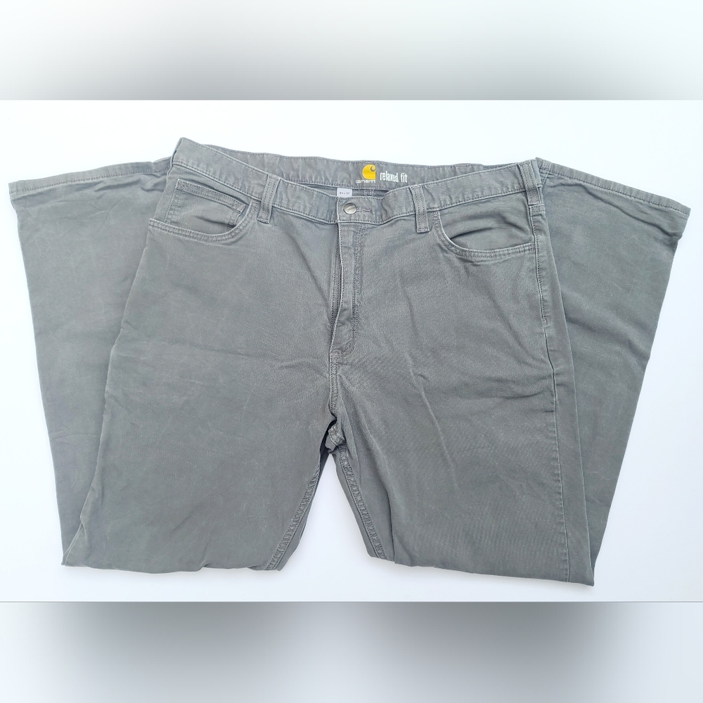 Carhartt Rugged Flex 5 Pocket Pants Men 40x32 Gravel Gray Relaxed Fit #102517